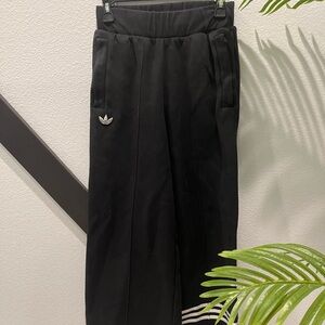 Adidas Black Wide-Leg Pants